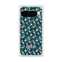 プレミアムスクエアケース with Pixelsnap［ ANNA SUI - HEARTS VINE - BLUE ］