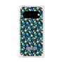 プレミアムスクエアケース with Pixelsnap［ ANNA SUI - HEARTS VINE - BLUE ］