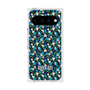 プレミアムスクエアケース with Pixelsnap［ ANNA SUI - HEARTS VINE - BLUE ］
