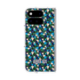 プレミアムスクエアケース with Pixelsnap［ ANNA SUI - HEARTS VINE - BLUE ］