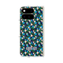 プレミアムスクエアケース with Pixelsnap［ ANNA SUI - HEARTS VINE - BLUE ］