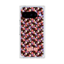 プレミアムスクエアケース with Pixelsnap［ ANNA SUI - HEARTS VINE - PINK ］