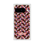 プレミアムスクエアケース with Pixelsnap［ ANNA SUI - HEARTS VINE - PINK ］