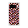 プレミアムスクエアケース with Pixelsnap［ ANNA SUI - HEARTS VINE - PINK ］