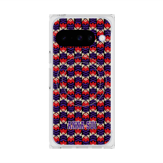 プレミアムスクエアケース with Pixelsnap［ ANNA SUI - TULIPS ］
