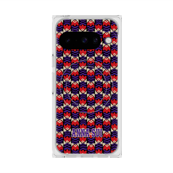 プレミアムスクエアケース with Pixelsnap［ ANNA SUI - TULIPS ］
