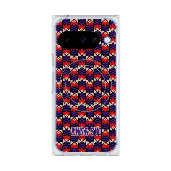 プレミアムスクエアケース with Pixelsnap［ ANNA SUI - TULIPS ］