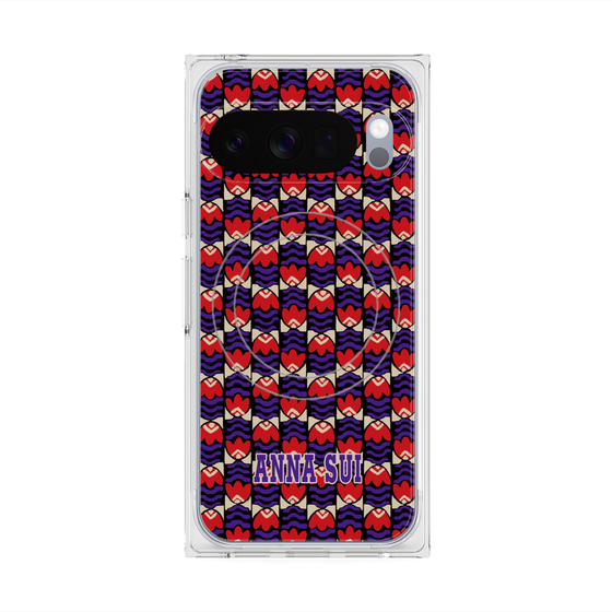 プレミアムスクエアケース with Pixelsnap［ ANNA SUI - TULIPS ］