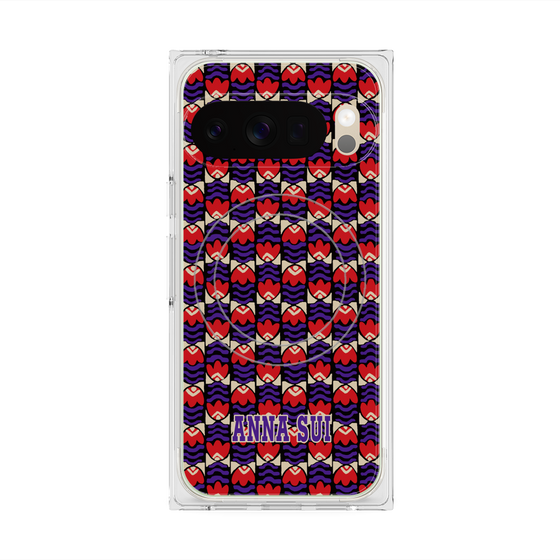 プレミアムスクエアケース with Pixelsnap［ ANNA SUI - TULIPS ］