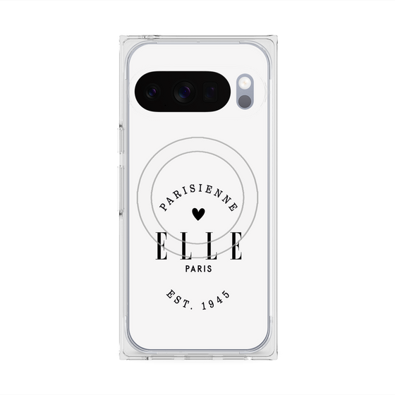 プレミアムスクエアケース with Pixelsnap［ ELLE - Parisienne ］