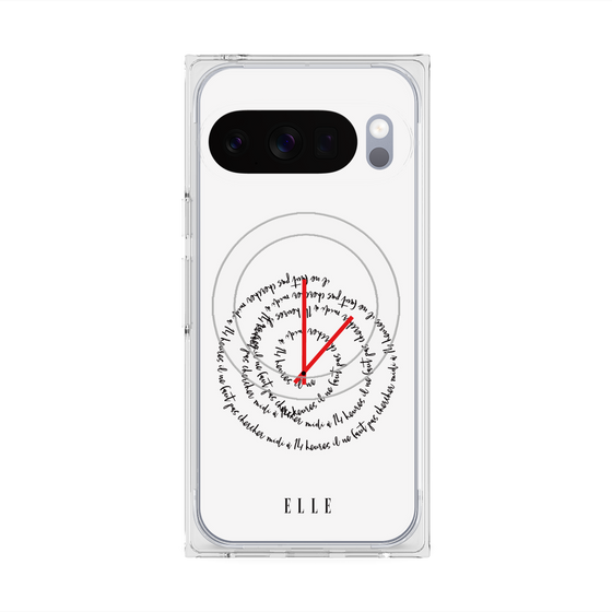 プレミアムスクエアケース with Pixelsnap［ ELLE - Do not look to 12 to 2 p.m. ］