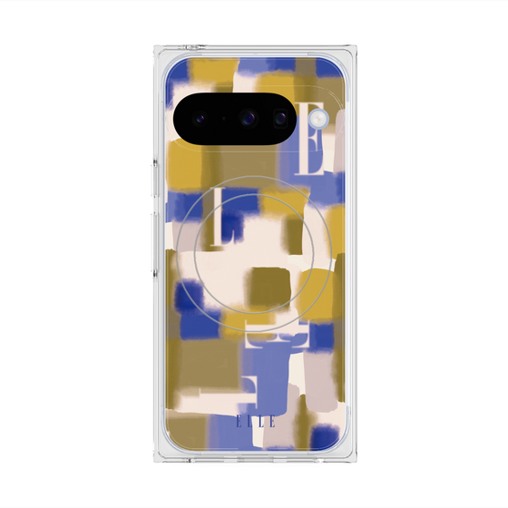 プレミアムスクエアケース with Pixelsnap［ ELLE - Iconics Prints4 ］