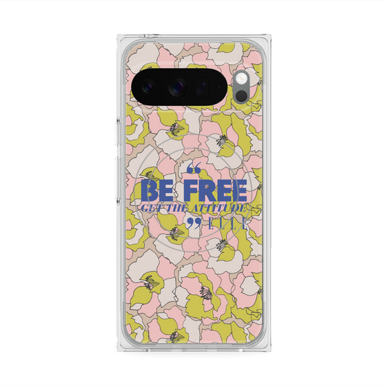 プレミアムスクエアケース with Pixelsnap［ ELLE - Be Free ］
