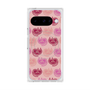 プレミアムスクエアケース with Pixelsnap［ ELLE - Cat Pattern - ピンク ］