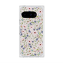 プレミアムスクエアケース with Pixelsnap［ 日比谷花壇 - FloralSymphony - ベージュ ］