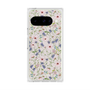 プレミアムスクエアケース with Pixelsnap［ 日比谷花壇 - FloralSymphony - ベージュ ］