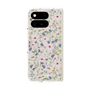 プレミアムスクエアケース with Pixelsnap［ 日比谷花壇 - FloralSymphony - ベージュ ］
