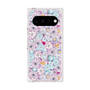 プレミアムスクエアケース with Pixelsnap［ 日比谷花壇 - HarmonyinBloom - パープル ］