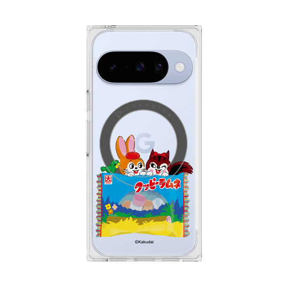 プレミアムスクエアケース with Pixelsnap［ クッピーラムネ -drawing3 ］