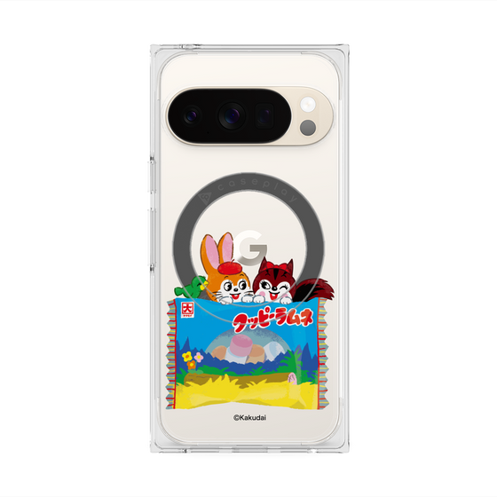 プレミアムスクエアケース with Pixelsnap［ クッピーラムネ -drawing3 ］