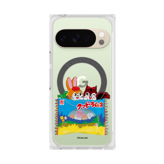 プレミアムスクエアケース with Pixelsnap［ クッピーラムネ -drawing3 ］