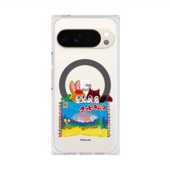 プレミアムスクエアケース with Pixelsnap［ クッピーラムネ -drawing3 ］