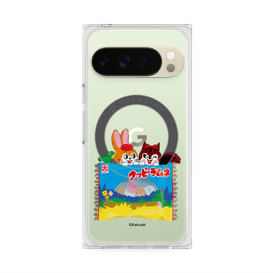 プレミアムスクエアケース with Pixelsnap［ クッピーラムネ -drawing3 ］