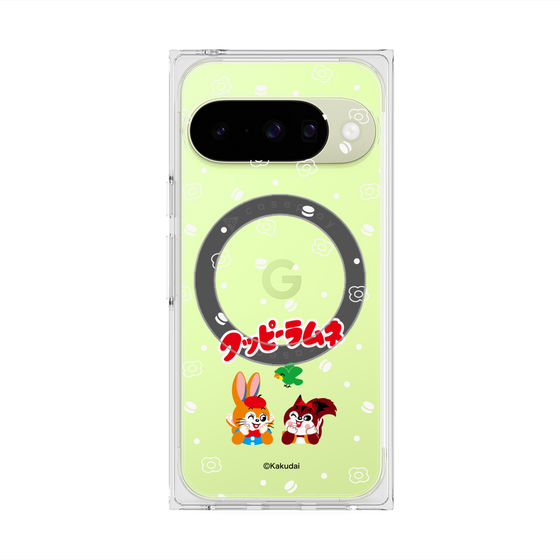 プレミアムスクエアケース with Pixelsnap［ クッピーラムネ - 寝ころぶ ］