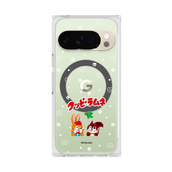 プレミアムスクエアケース with Pixelsnap［ クッピーラムネ - 寝ころぶ ］