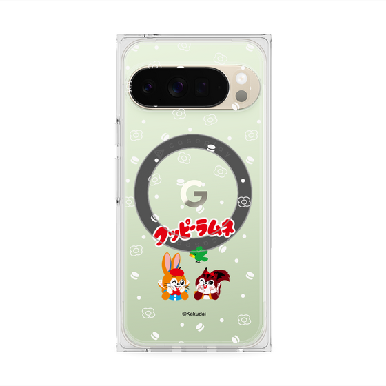 プレミアムスクエアケース with Pixelsnap［ クッピーラムネ - 寝ころぶ ］