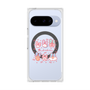 プレミアムスクエアケース with Pixelsnap［ もくもくちゃん - リボン ］