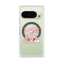 プレミアムスクエアケース with Pixelsnap［ もくもくちゃん - リボン ］