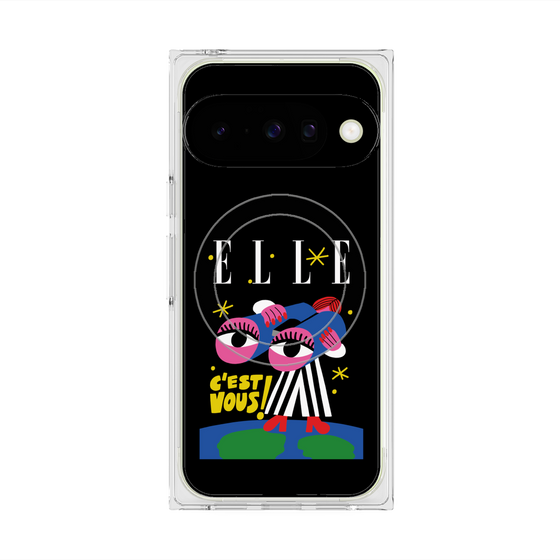 プレミアムスクエアケース with Pixelsnap［ ELLE - 80 YEARS - CACHETEJACK ］