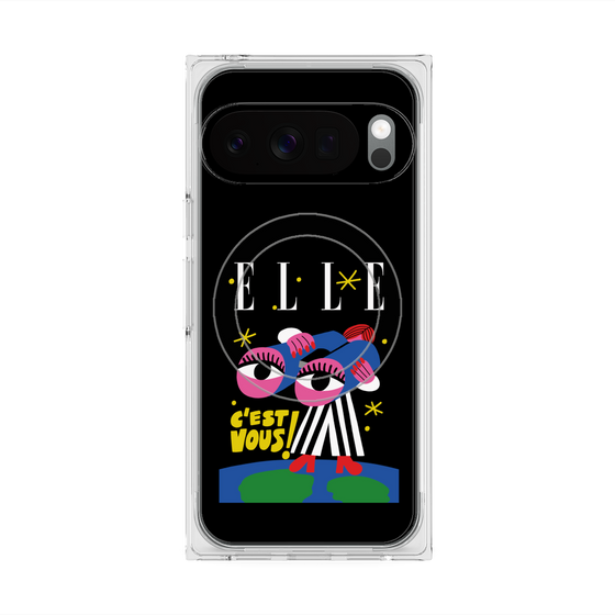 プレミアムスクエアケース with Pixelsnap［ ELLE - 80 YEARS - CACHETEJACK ］