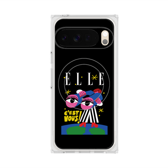 プレミアムスクエアケース with Pixelsnap［ ELLE - 80 YEARS - CACHETEJACK ］