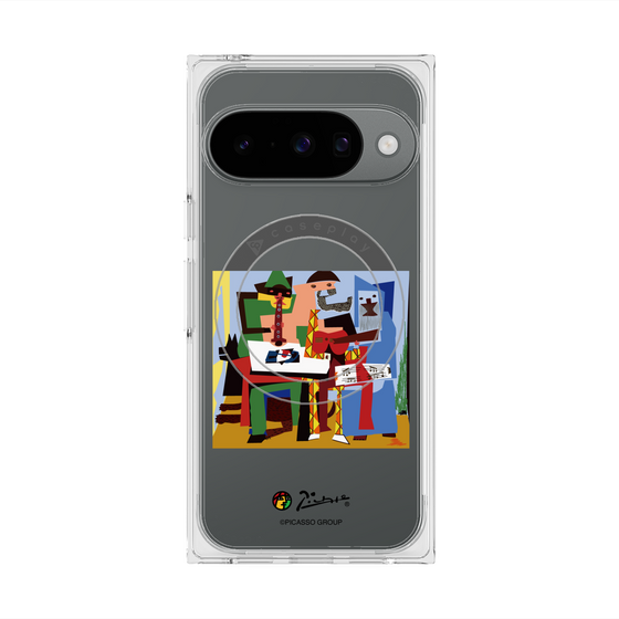 プレミアムスクエアケース with Pixelsnap［ PICASSO - Three Musicians ］