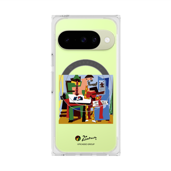 プレミアムスクエアケース with Pixelsnap［ PICASSO - Three Musicians ］
