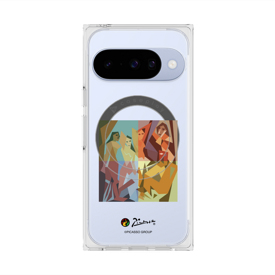 プレミアムスクエアケース with Pixelsnap［ PICASSO - Les Demoiselles d'Avignon ］