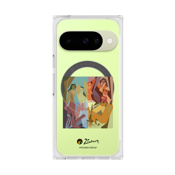 プレミアムスクエアケース with Pixelsnap［ PICASSO - Les Demoiselles d'Avignon ］