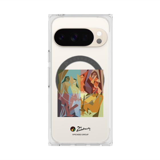 プレミアムスクエアケース with Pixelsnap［ PICASSO - Les Demoiselles d'Avignon ］