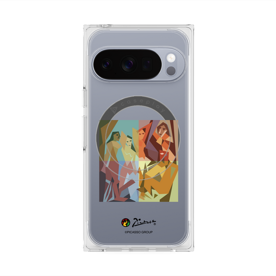 プレミアムスクエアケース with Pixelsnap［ PICASSO - Les Demoiselles d'Avignon ］