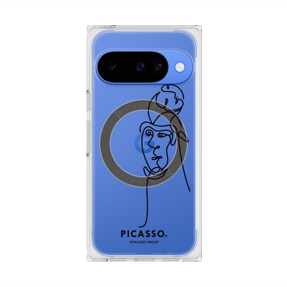 プレミアムスクエアケース with Pixelsnap［ PICASSO - Self-Portrait ］