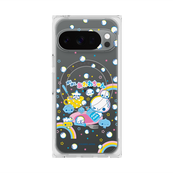 プレミアムスクエアケース with Pixelsnap［ ぷくぷくあわわちゃん - しゃぼんだま ］