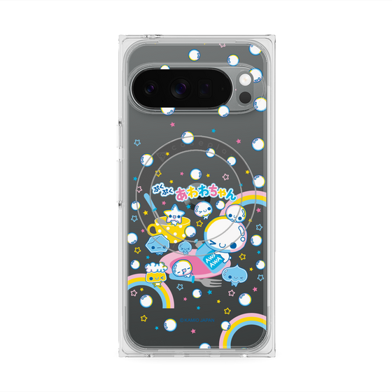 プレミアムスクエアケース with Pixelsnap［ ぷくぷくあわわちゃん - しゃぼんだま ］