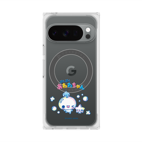 プレミアムスクエアケース with Pixelsnap［ ぷくぷくあわわちゃん - 仲良し ］