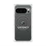 プレミアムスクエアケース with Pixelsnap［ LATENCY - Logotype - Clear ］