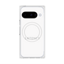 プレミアムスクエアケース with Pixelsnap［ LATENCY - Logotype - White ］