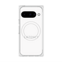 プレミアムスクエアケース with Pixelsnap［ LATENCY - Logotype - White ］