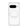 プレミアムスクエアケース with Pixelsnap［ LATENCY - Logotype - White ］