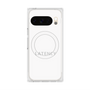 プレミアムスクエアケース with Pixelsnap［ LATENCY - Logotype - White ］